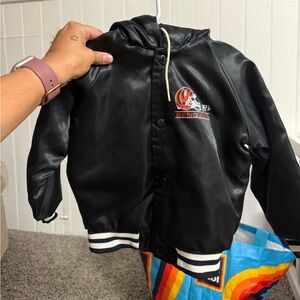 Black NFL Bengals Jacket for Kids